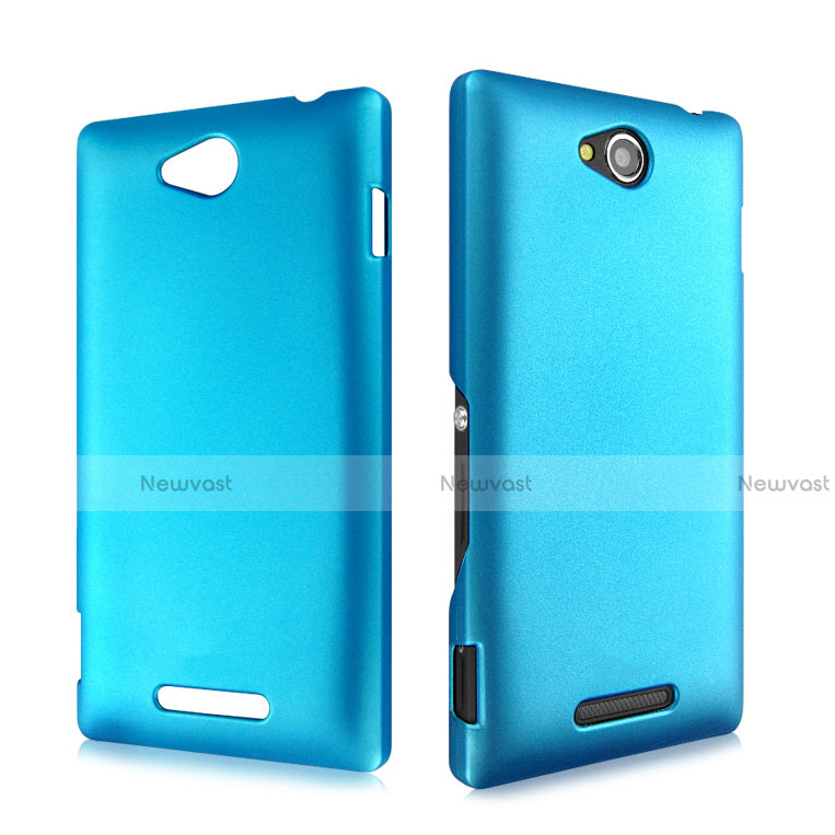 Hard Rigid Plastic Matte Finish Case for Sony Xperia C S39h Sky Blue