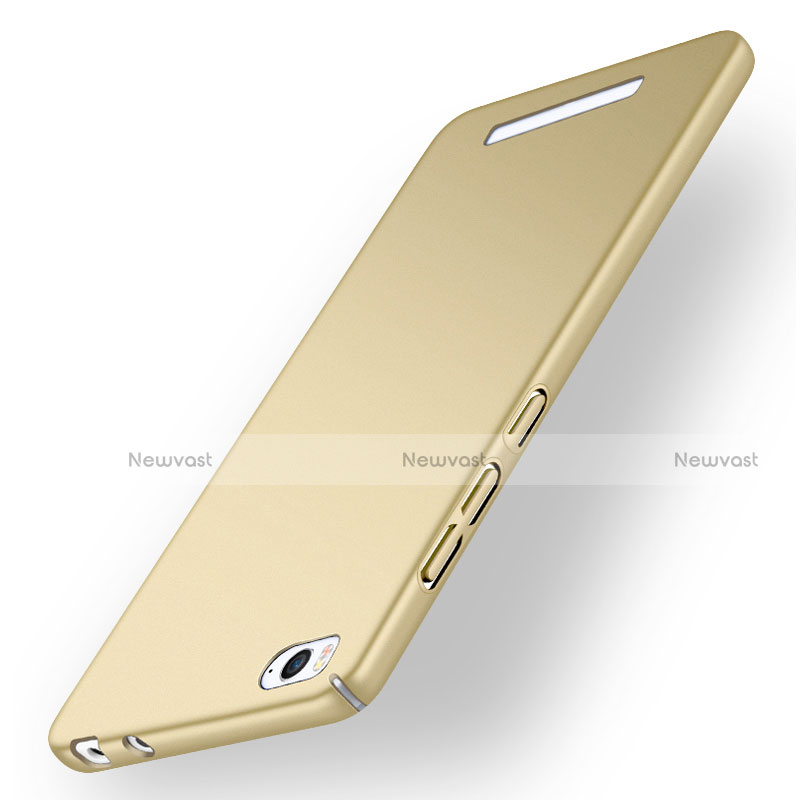 Hard Rigid Plastic Matte Finish Case for Xiaomi Mi 4C Gold