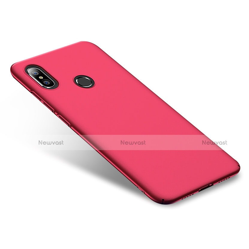 Hard Rigid Plastic Matte Finish Case for Xiaomi Mi 8 Red