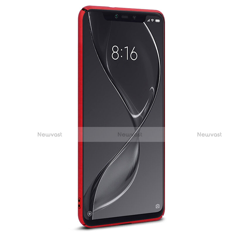 Hard Rigid Plastic Matte Finish Case for Xiaomi Mi 8 Screen Fingerprint Edition Red