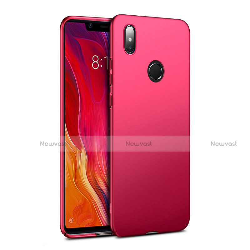 Hard Rigid Plastic Matte Finish Case for Xiaomi Mi 8 SE Red