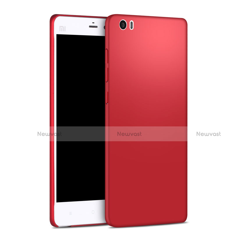 Hard Rigid Plastic Matte Finish Case for Xiaomi Mi Note Red