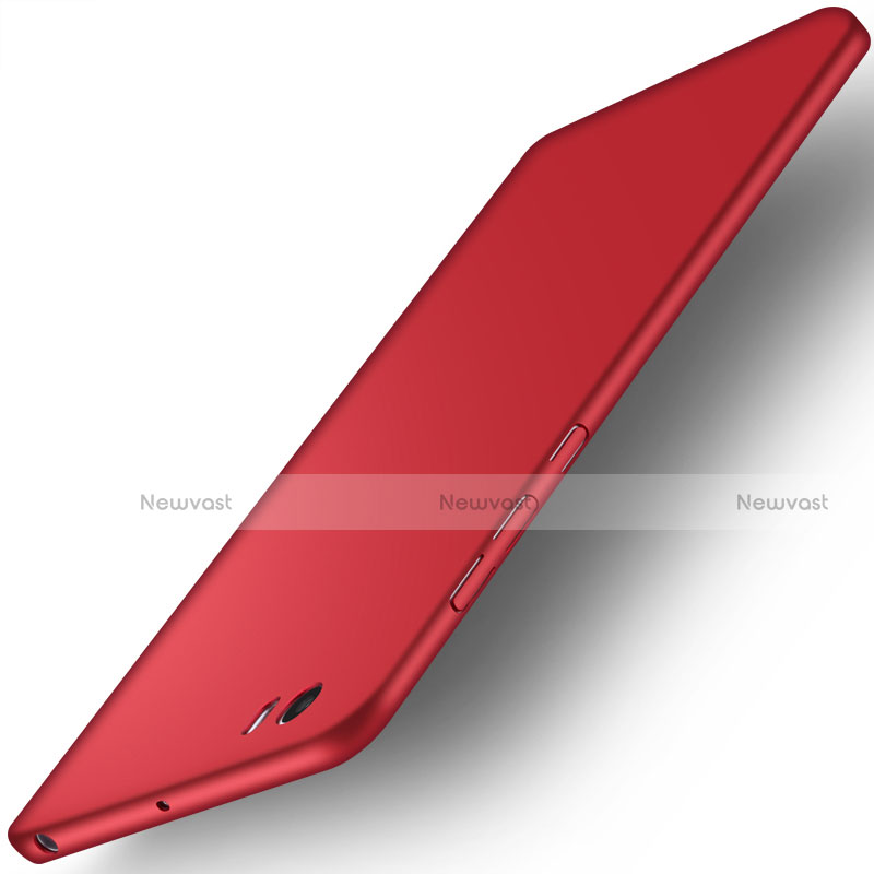 Hard Rigid Plastic Matte Finish Case for Xiaomi Mi Note Red