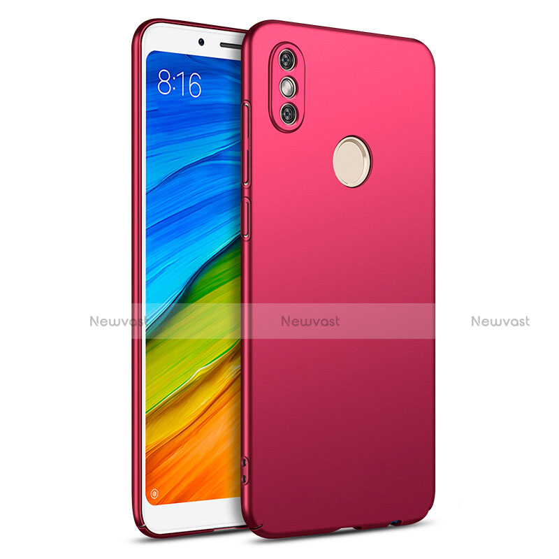 Hard Rigid Plastic Matte Finish Case for Xiaomi Redmi Note 5 Pro Red