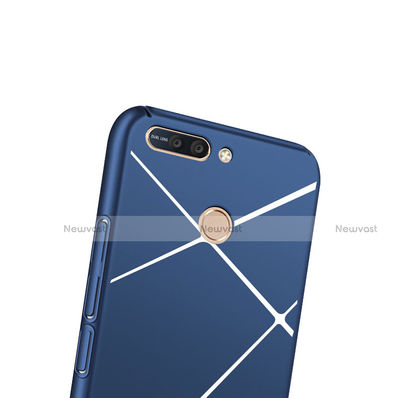 Hard Rigid Plastic Matte Finish Case Line for Huawei Honor 8 Pro Blue