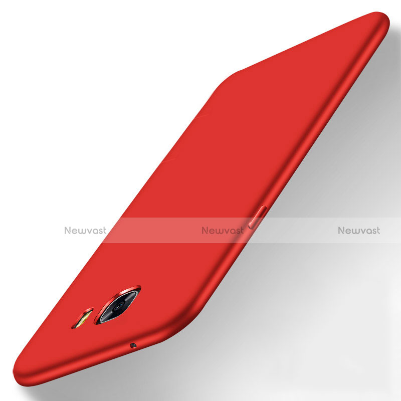 Hard Rigid Plastic Matte Finish Case M01 for Samsung Galaxy C9 Pro C9000 Red