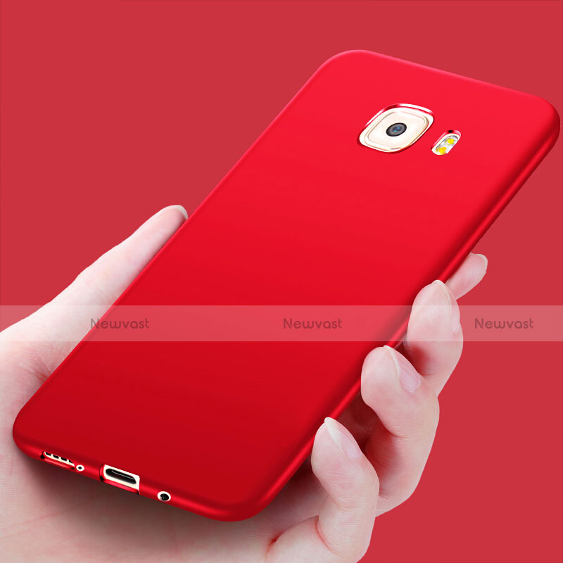 Hard Rigid Plastic Matte Finish Case M01 for Samsung Galaxy C9 Pro C9000 Red