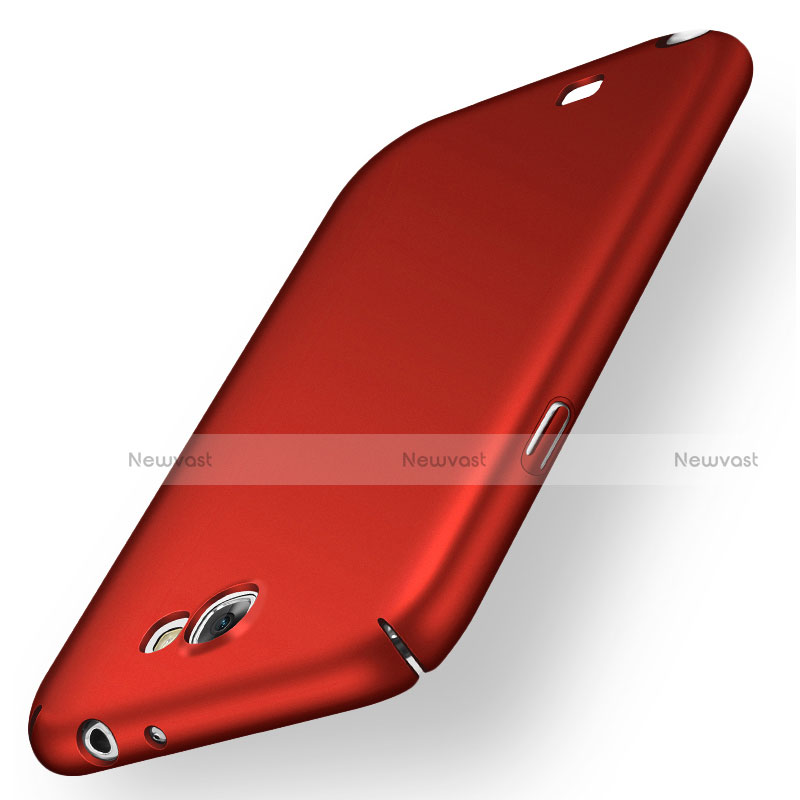 Hard Rigid Plastic Matte Finish Case M01 for Samsung Galaxy Note 2 N7100 N7105 Red