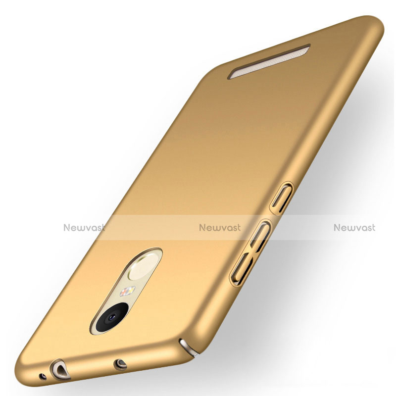 Hard Rigid Plastic Matte Finish Case M01 for Xiaomi Redmi Note 3 Gold