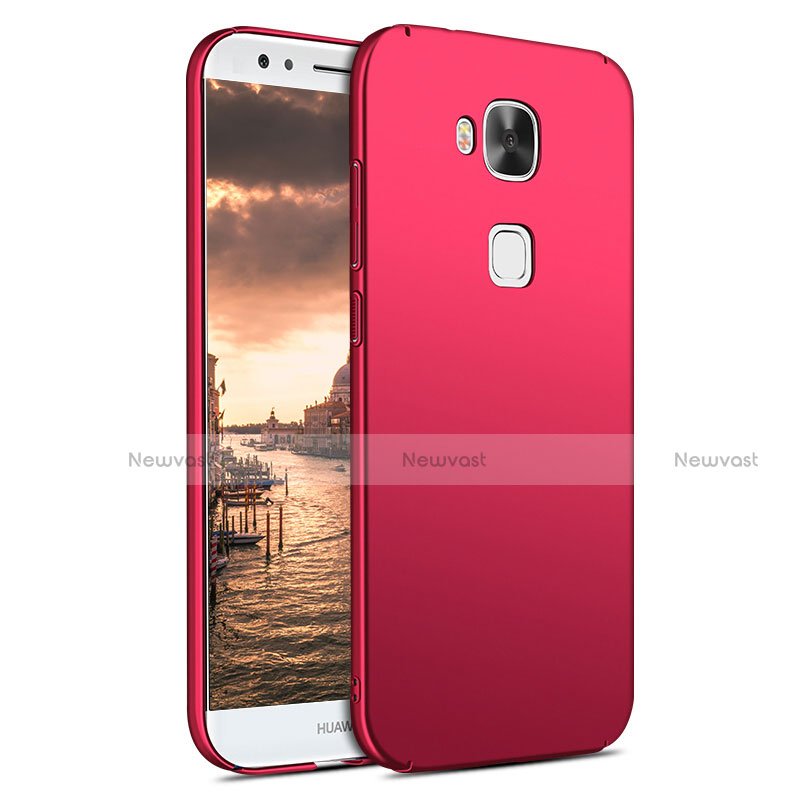 Hard Rigid Plastic Matte Finish Case M02 for Huawei GX8 Red