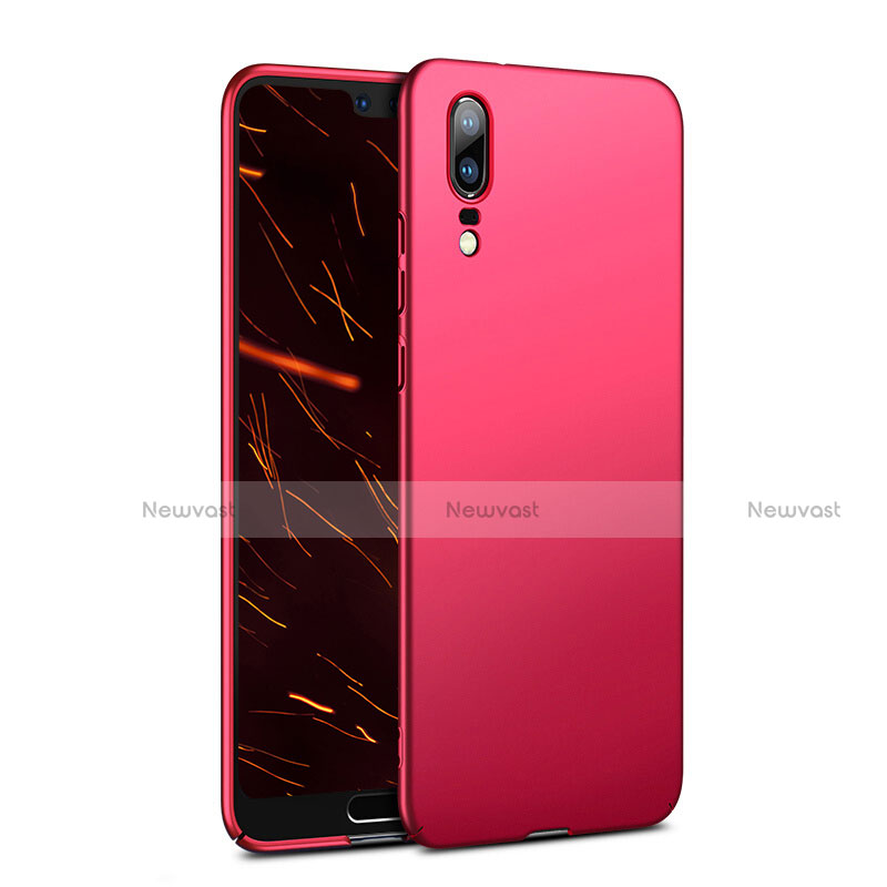 Hard Rigid Plastic Matte Finish Case M02 for Huawei P20 Red