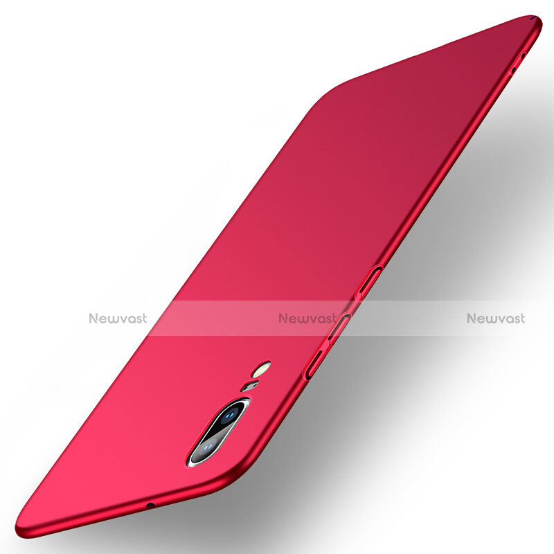 Hard Rigid Plastic Matte Finish Case M02 for Huawei P20 Red