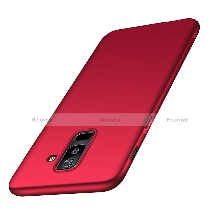 Hard Rigid Plastic Matte Finish Case M02 for Samsung Galaxy A6 Plus (2018) Red