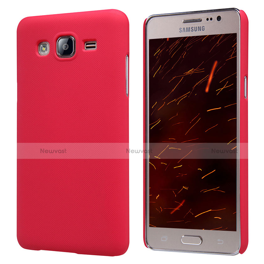 Hard Rigid Plastic Matte Finish Case M02 for Samsung Galaxy On5 G550FY Red