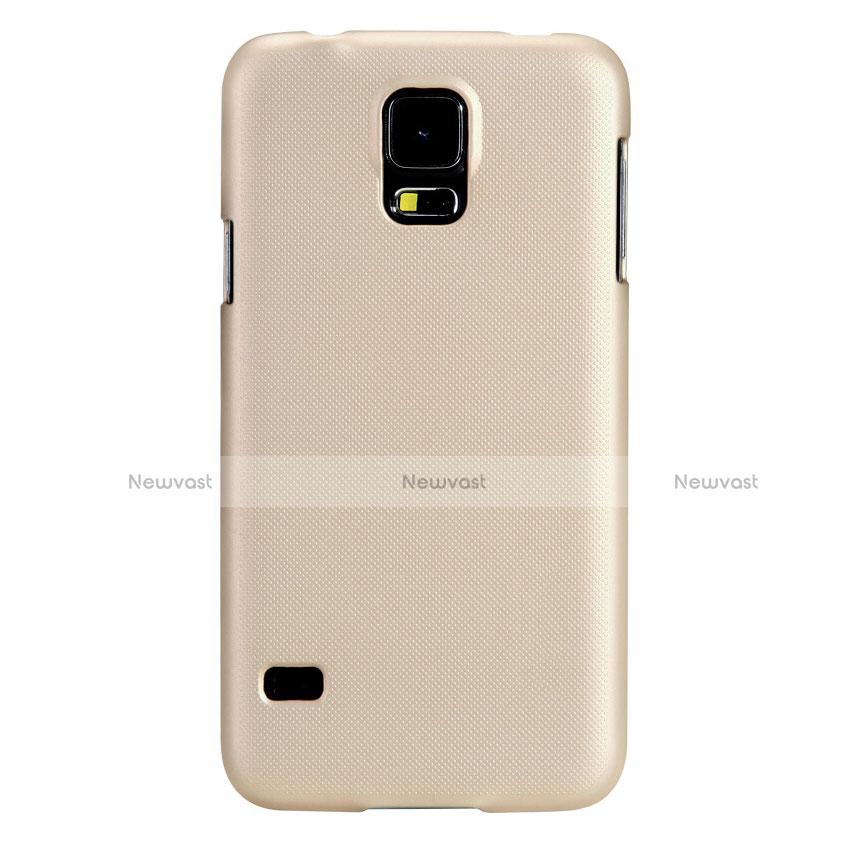 Hard Rigid Plastic Matte Finish Case M02 for Samsung Galaxy S5 Duos Plus Gold