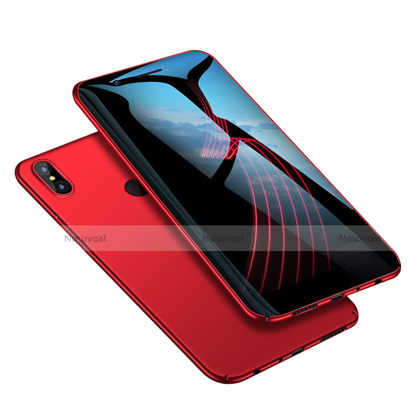 Hard Rigid Plastic Matte Finish Case M02 for Xiaomi Redmi Note 5 Pro Red