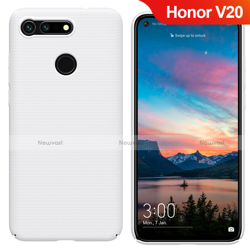 Hard Rigid Plastic Matte Finish Case M05 for Huawei Honor V20 White