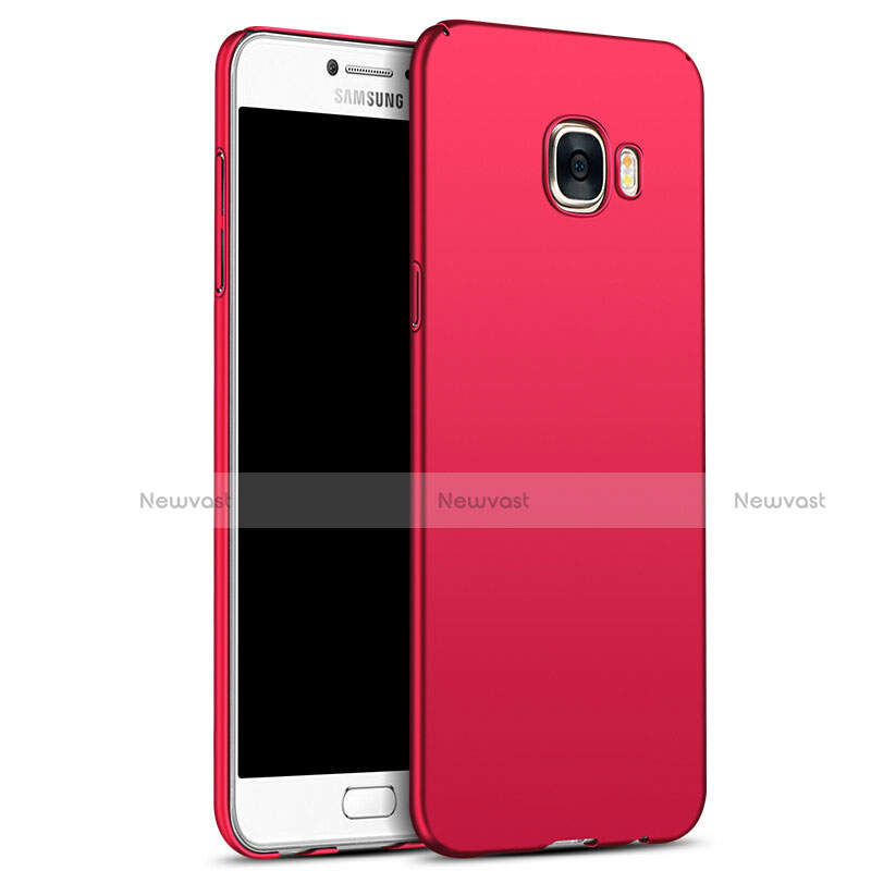 Hard Rigid Plastic Matte Finish Case M05 for Samsung Galaxy C5 SM-C5000 Red