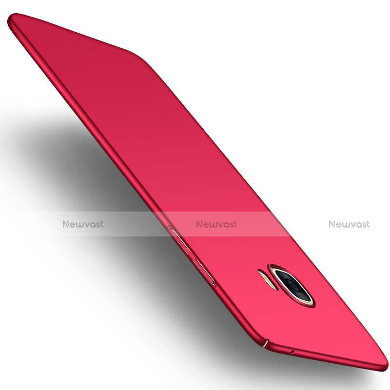 Hard Rigid Plastic Matte Finish Case M05 for Samsung Galaxy C5 SM-C5000 Red