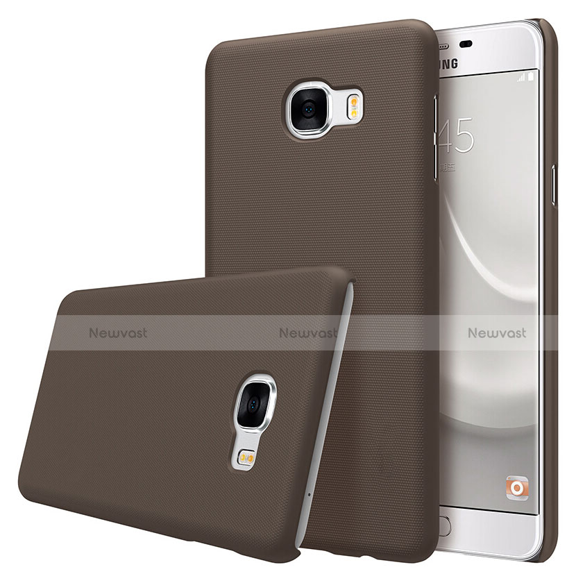 Hard Rigid Plastic Matte Finish Case M08 for Samsung Galaxy C5 SM-C5000 Brown