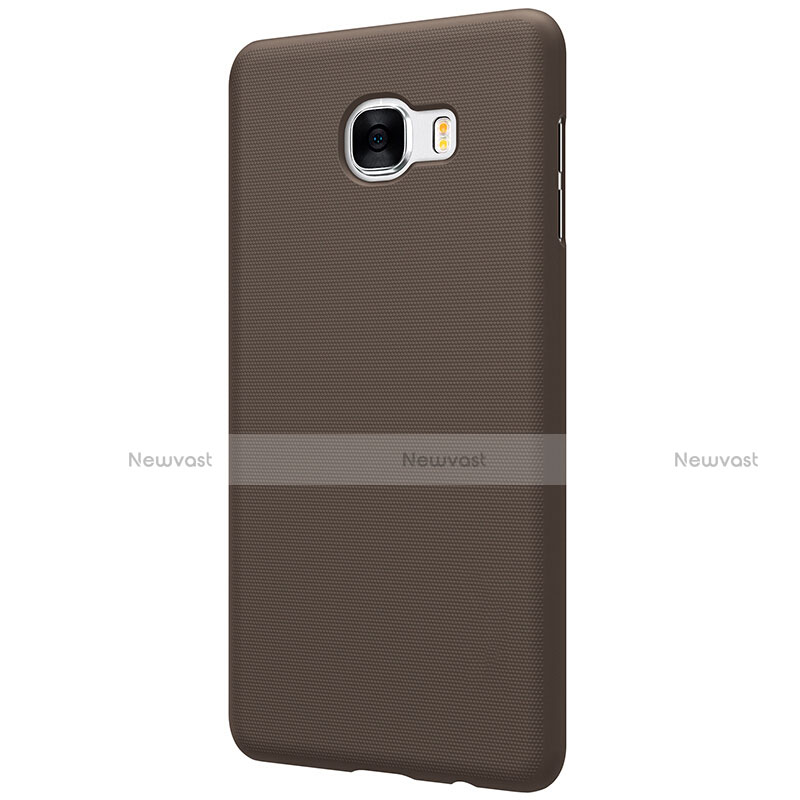 Hard Rigid Plastic Matte Finish Case M08 for Samsung Galaxy C5 SM-C5000 Brown