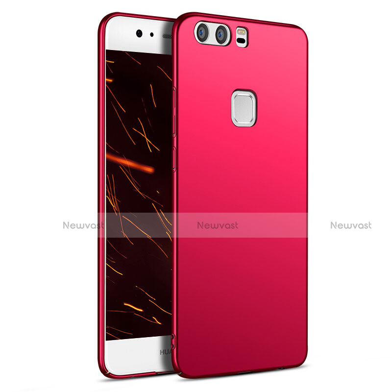 Hard Rigid Plastic Matte Finish Case M09 for Huawei P9 Red