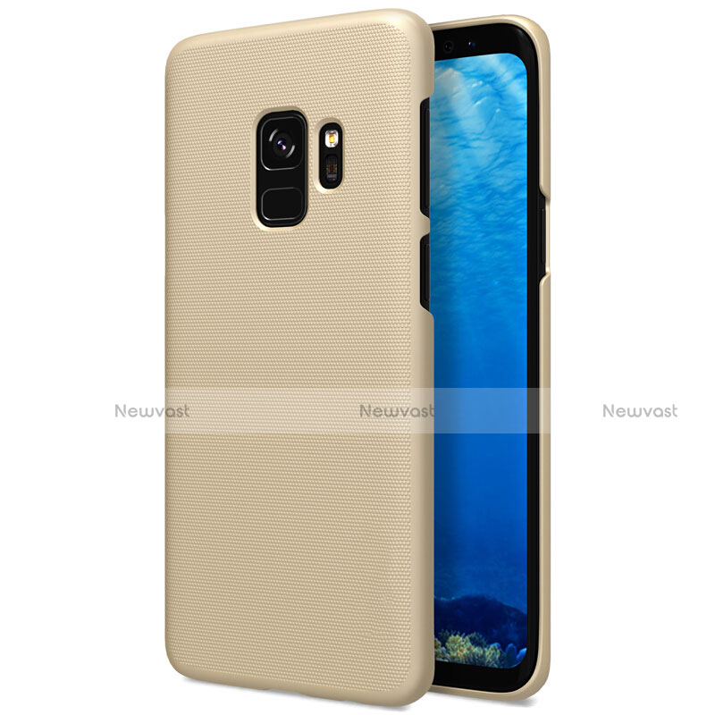 Hard Rigid Plastic Matte Finish Case M09 for Samsung Galaxy S9 Gold