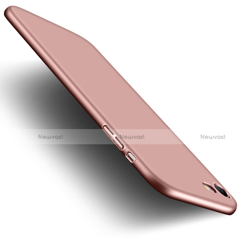 Hard Rigid Plastic Matte Finish Case with Finger Ring Stand for Apple iPhone 7 Pink