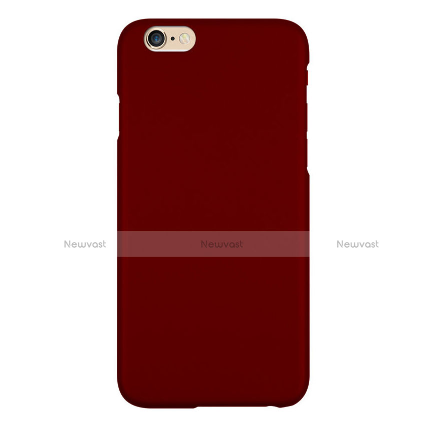 Hard Rigid Plastic Matte Finish Cover for Apple iPhone 6 Plus Red Wine