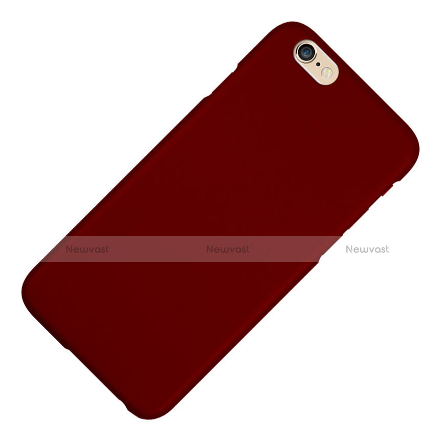 Hard Rigid Plastic Matte Finish Cover for Apple iPhone 6 Plus Red Wine