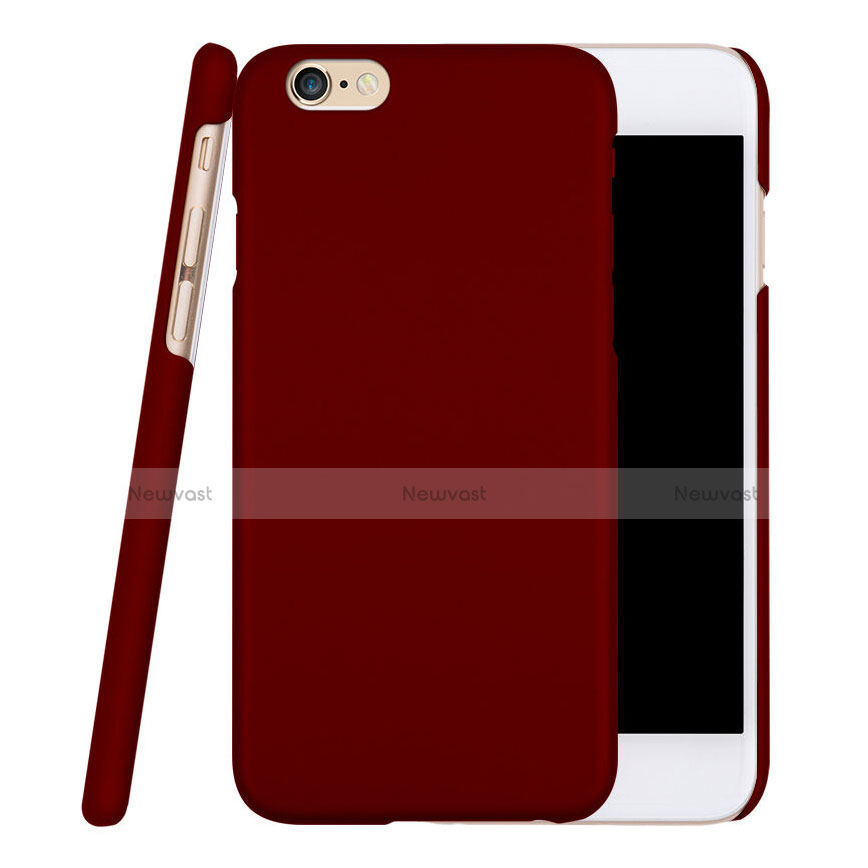 Hard Rigid Plastic Matte Finish Cover for Apple iPhone 6 Red Wine