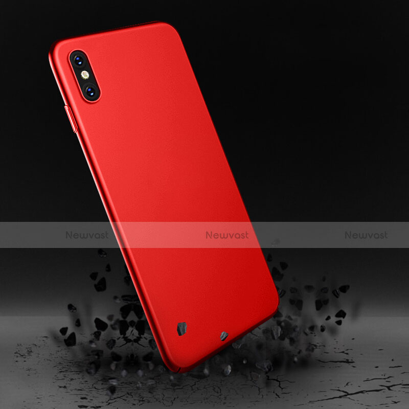 Hard Rigid Plastic Matte Finish Cover for Apple iPhone X Red