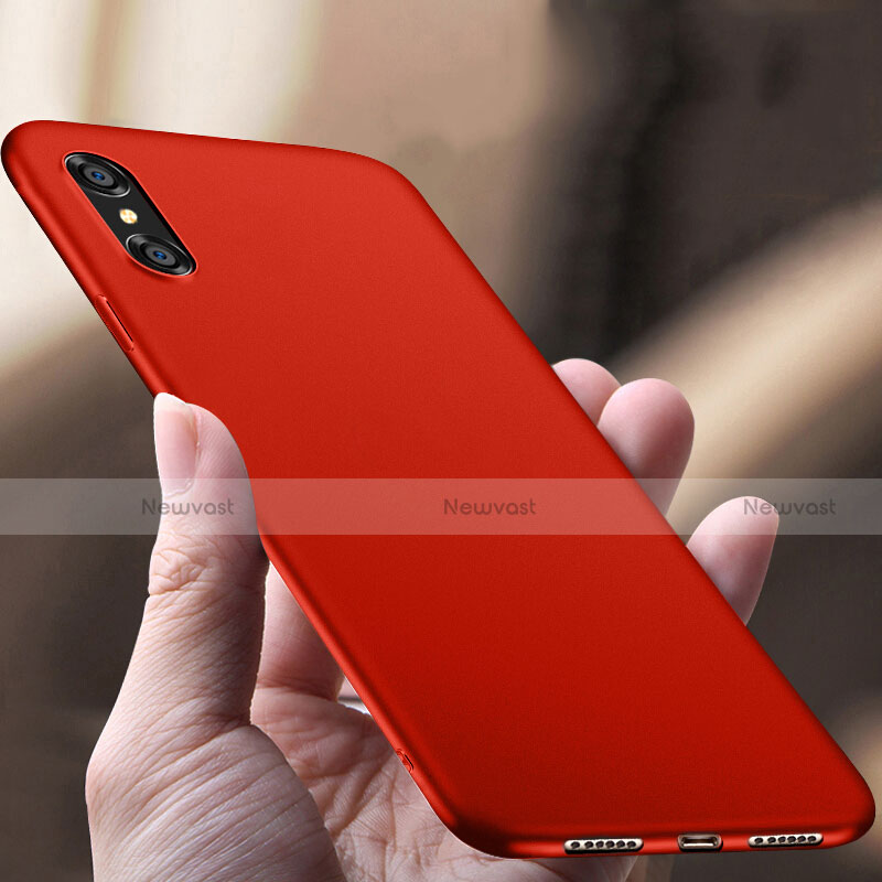 Hard Rigid Plastic Matte Finish Cover for Apple iPhone Xs Max Red