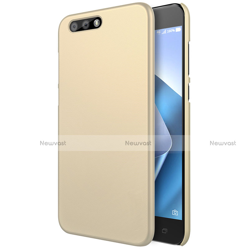 Hard Rigid Plastic Matte Finish Cover for Asus Zenfone 4 ZE554KL Gold