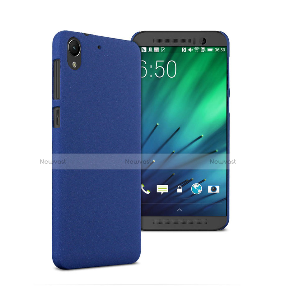 Hard Rigid Plastic Matte Finish Cover for HTC Desire 728 728g Blue