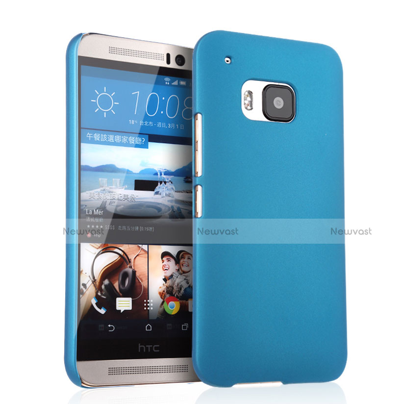 Hard Rigid Plastic Matte Finish Cover for HTC One M9 Sky Blue