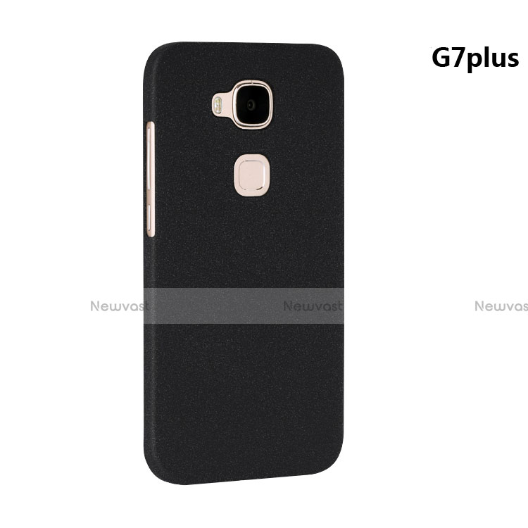 Hard Rigid Plastic Matte Finish Cover for Huawei G7 Plus Black