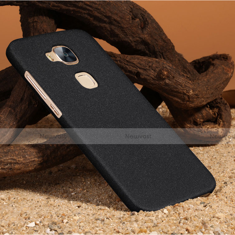 Hard Rigid Plastic Matte Finish Cover for Huawei G7 Plus Black