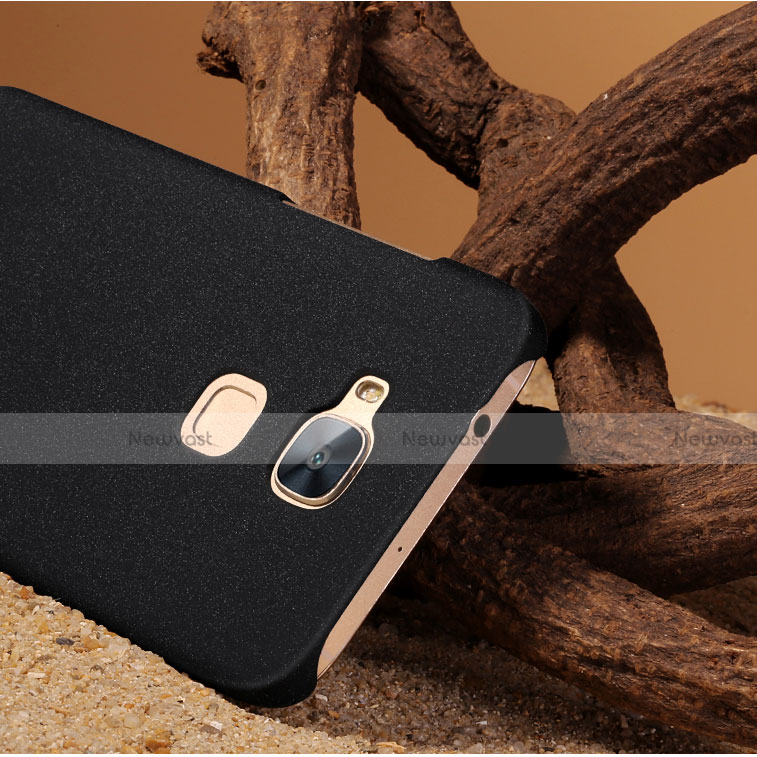 Hard Rigid Plastic Matte Finish Cover for Huawei G7 Plus Black