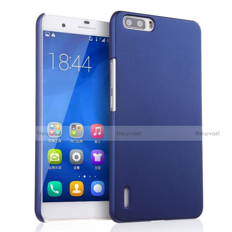 Hard Rigid Plastic Matte Finish Cover for Huawei Honor 6 Plus Blue