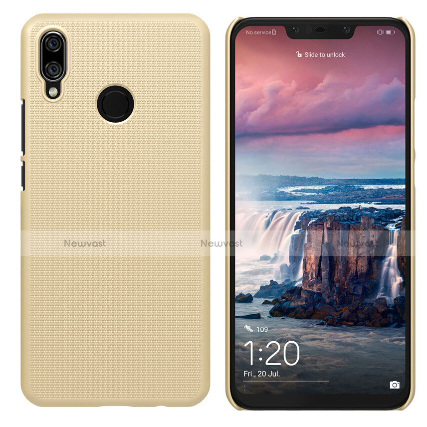 Hard Rigid Plastic Matte Finish Cover for Huawei P Smart+ Plus Gold