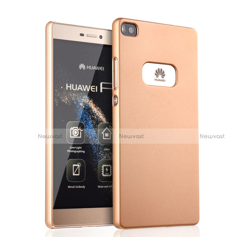 Hard Rigid Plastic Matte Finish Cover for Huawei P8 Gold