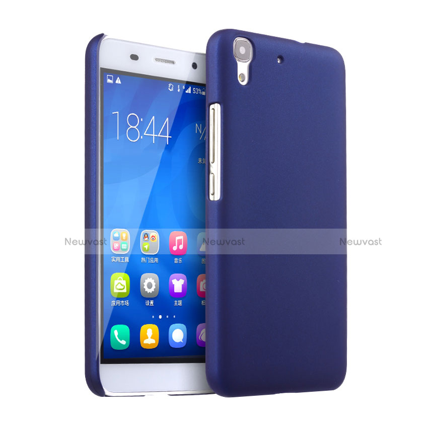 Hard Rigid Plastic Matte Finish Cover for Huawei Y6 Blue