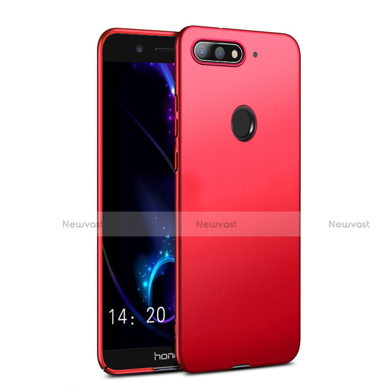 Hard Rigid Plastic Matte Finish Cover for Huawei Y6 Prime (2018) Red