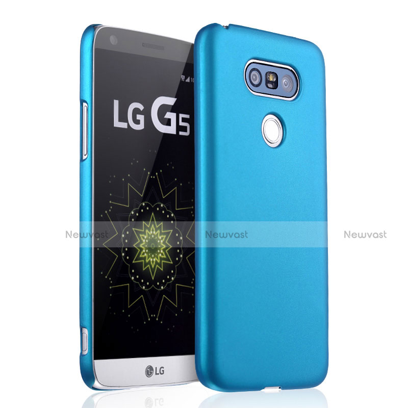 Hard Rigid Plastic Matte Finish Cover for LG G5 Sky Blue