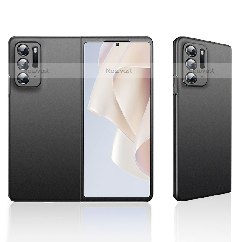 Hard Rigid Plastic Matte Finish Cover for Oppo Find N 5G Black