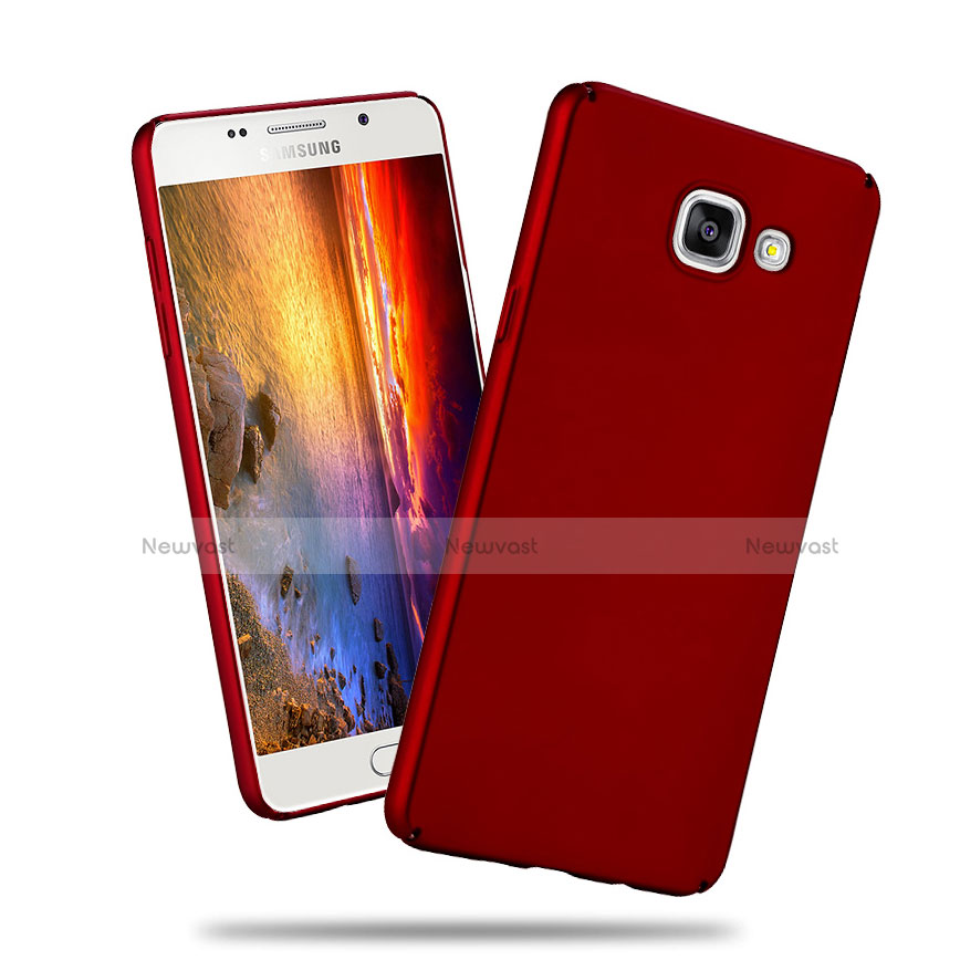 Hard Rigid Plastic Matte Finish Cover for Samsung Galaxy A3 (2016) SM-A310F Red