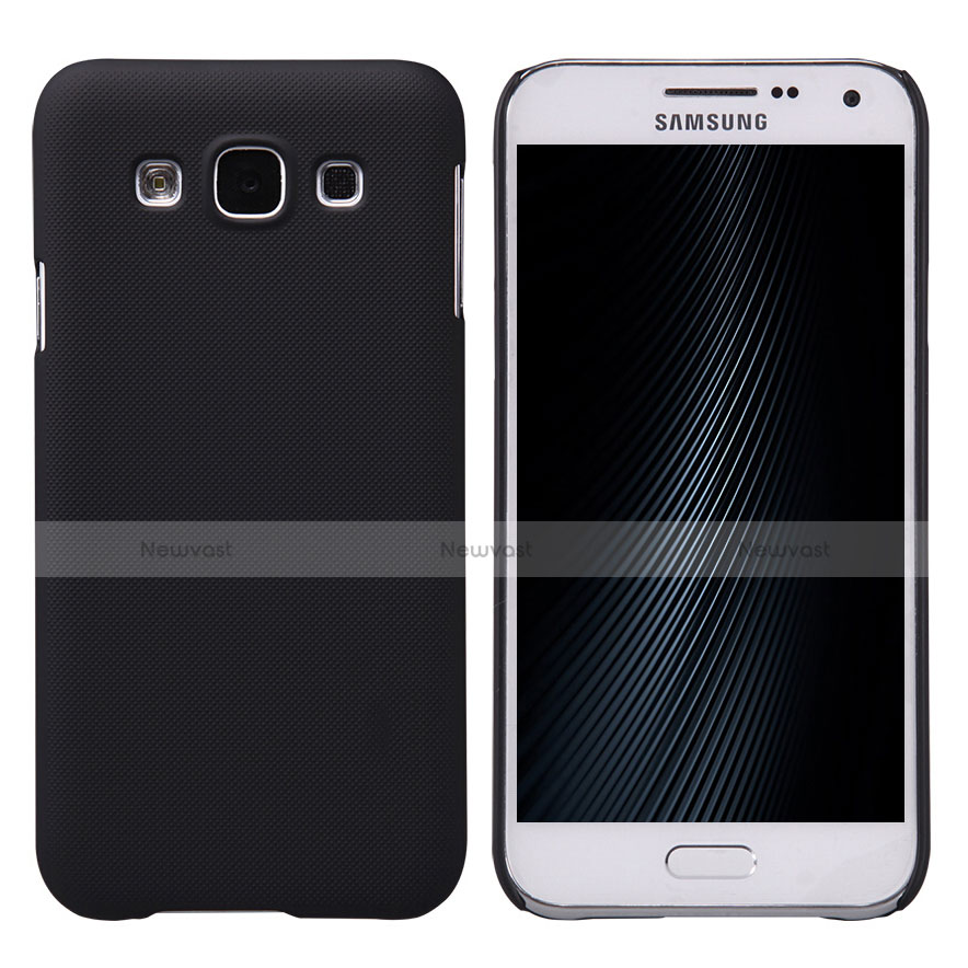 Hard Rigid Plastic Matte Finish Cover for Samsung Galaxy E5 SM-E500F E500H Black