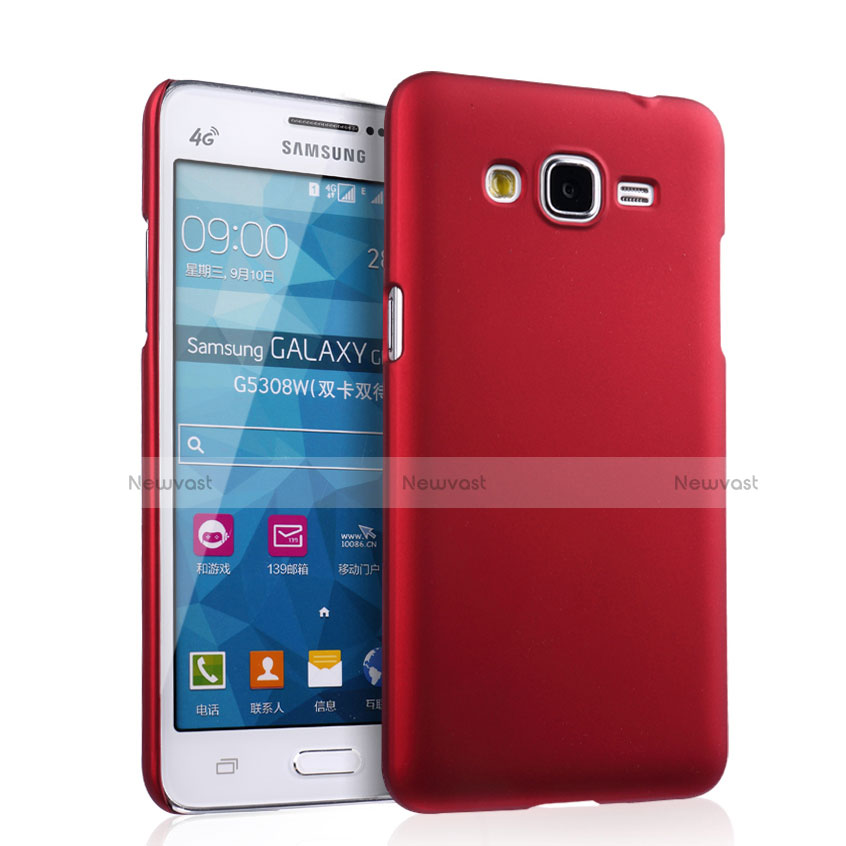 Hard Rigid Plastic Matte Finish Cover for Samsung Galaxy Grand Prime SM-G530H Red