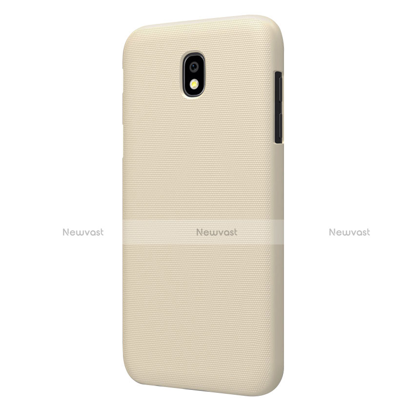 Hard Rigid Plastic Matte Finish Cover for Samsung Galaxy J7 Pro Gold